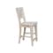 Whitewood Industries Solid Wood Canyon Solid Back Counter Height Dining Stool - 24" Seat Height S-482 - alternate 5